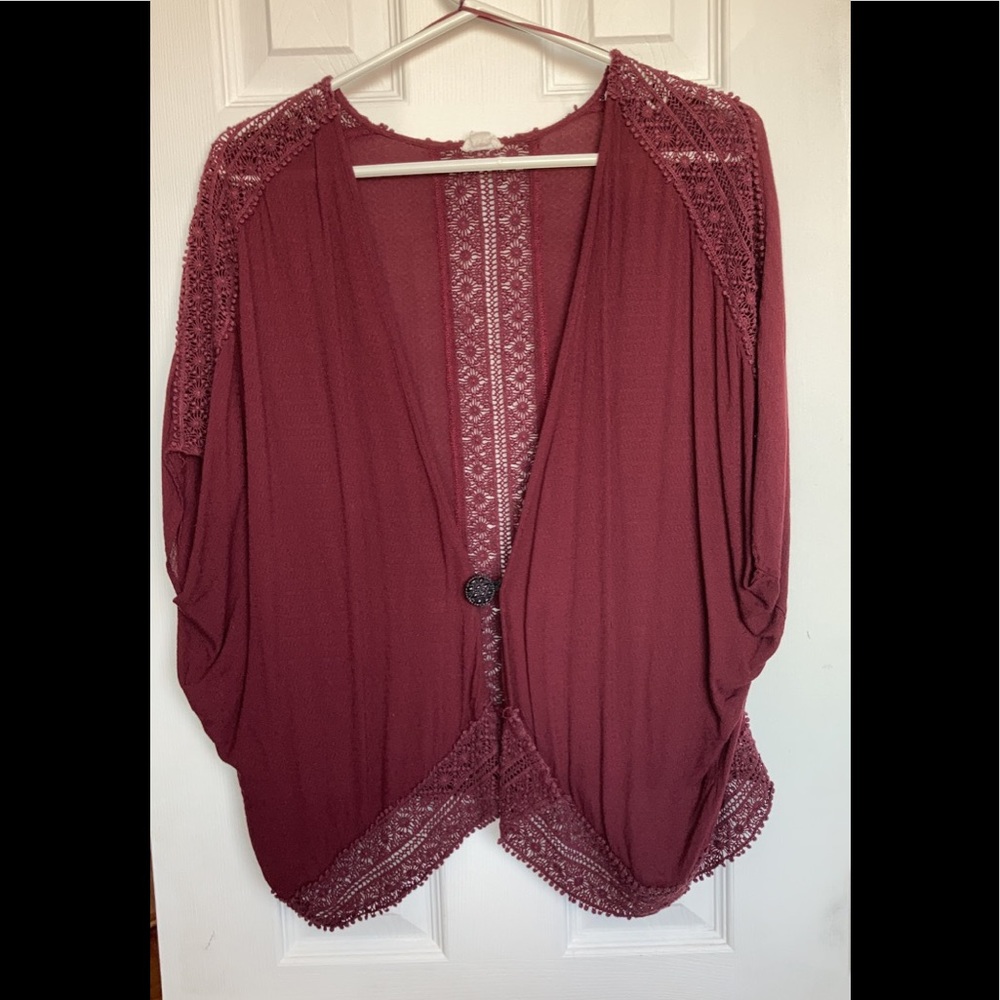 Burgundy Shawl